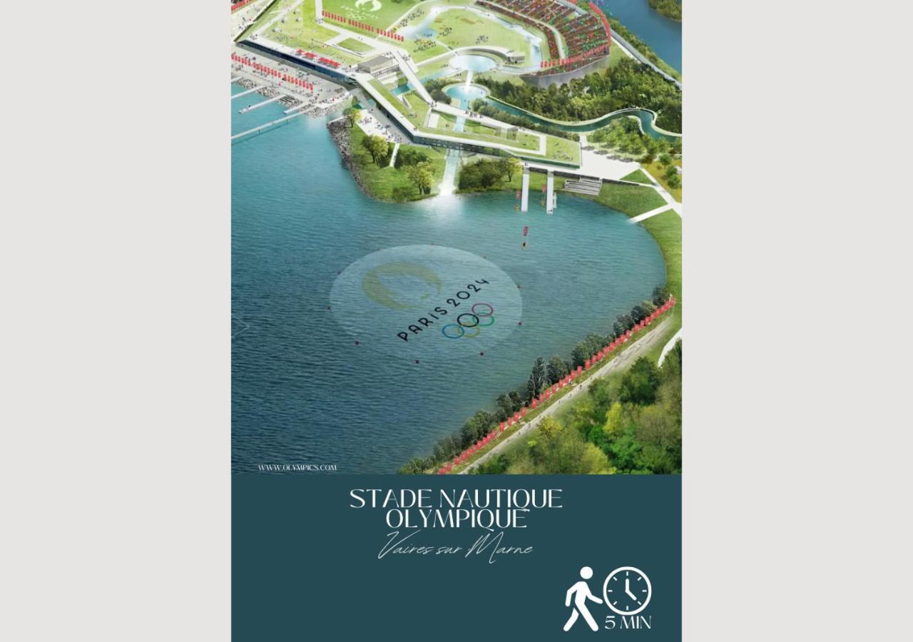 Appartement-Paris-Disney-Terrasse-Jardin-Parking Vaires-sur-Marne ภายนอก รูปภาพ
